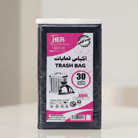 أكياس نفايات سميكة 30 جالون– 48×85سم