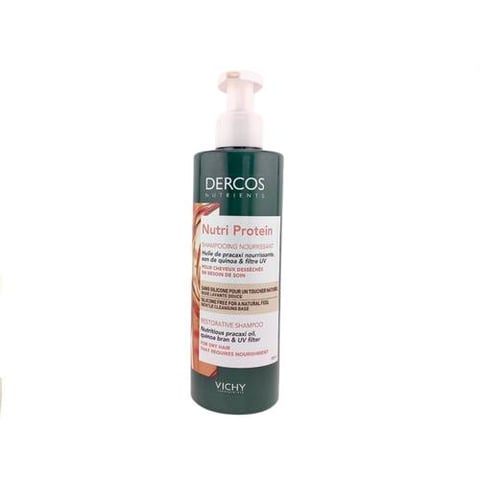 Vichy Dercos Nutri Protein Restorative Shampoo for Dry & Damaged Hair - 250ml