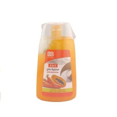 DR. BODY Spa Salt Scrub Bath Papaya & Carrot 4-in-1 - 200g