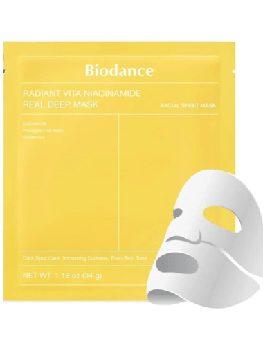 Biodance Prydent Vita Facial Sheet Mask with Niacinamide - 34 grams