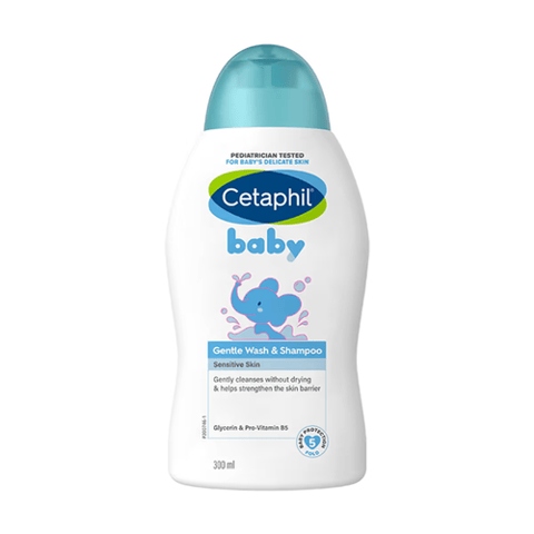 Cetaphil Gentle Baby Wash & Shampoo for Hair & Body - 300ml