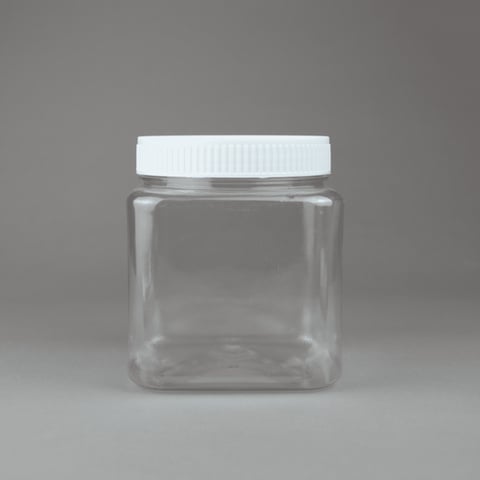Square transparent jar 1 L – ASG