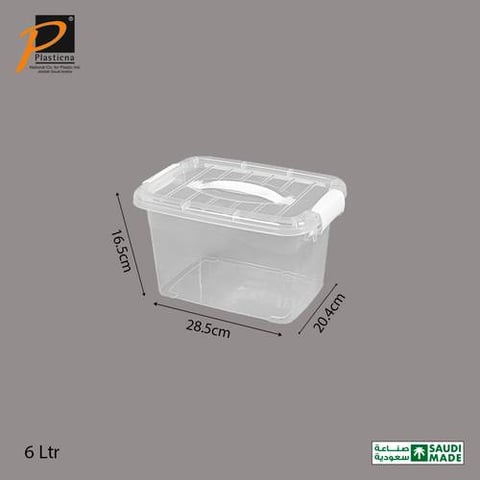 Storage box with handle  6 Ltr 396