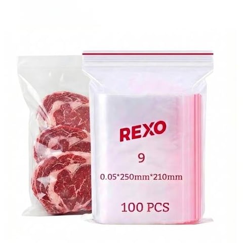 Rexo Ziplock Bags No. 9 – 25 × 21 cm