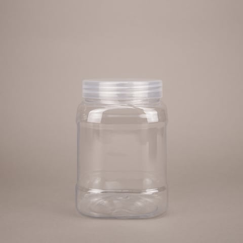 Square transparent jar 860 ml – ASG