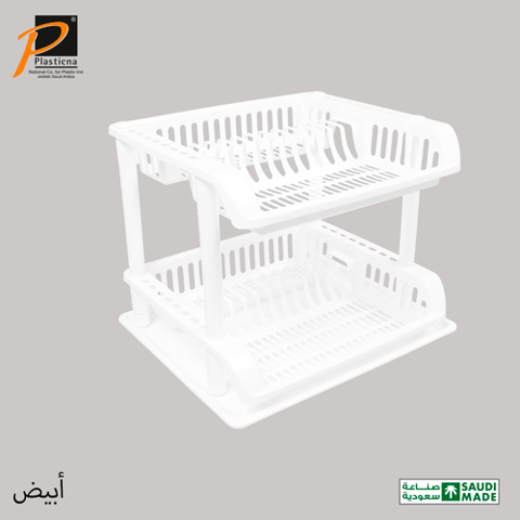 نشافة صحون مع صحن (2 دور) - رقم (476B) الوطنية