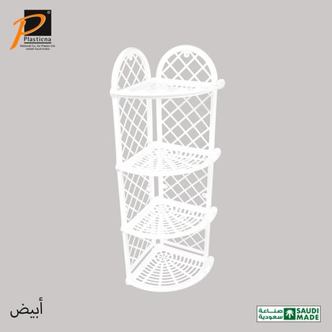 أرفف حمام ركن 4 دور- رقم الموديل(295-4) الوطنية