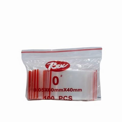 Rexo Ziplock Bags No. 0 – 6 × 4 cm
