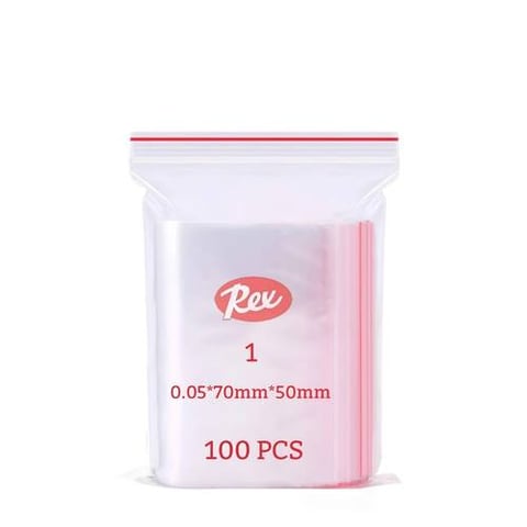 Rexo Ziplock Bags No. 1 – 7 × 5 cm