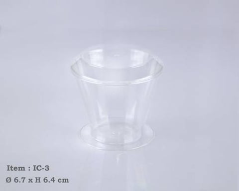 علب اكريلك حلا اسطوانية رقم IC-3 الراشد