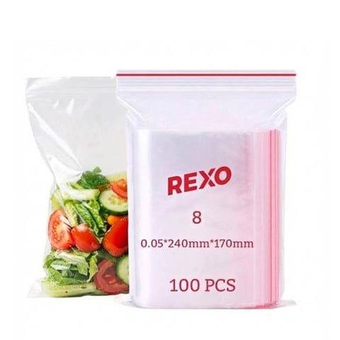 Rexo Ziplock Bags No. 8 – 24 × 17 cm