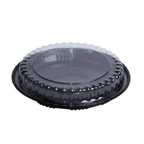 علب دائرية اسود بغطاء شفاف 25 سم رقم TH-5021 الراشد