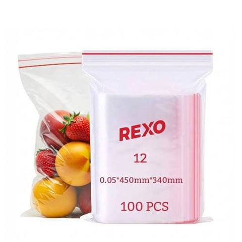 اكياس غلق ذاتي رقم 12 ركسو مقاس 45 * 34 سم