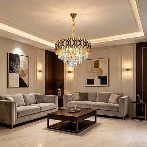 علاقي مودرن ذهبي E14*5