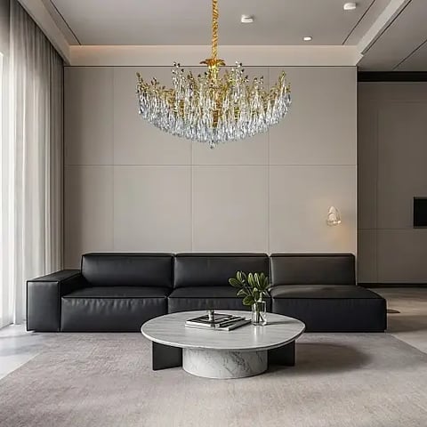علاقي مودرن ذهبي E14*14