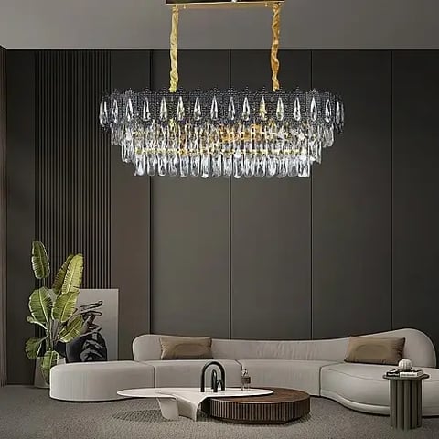 علاقي مودرن اسود + ذهبي E14*10 مقاس 80*30 ملم