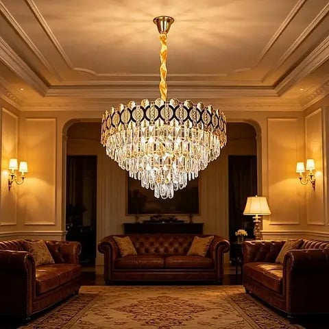 علاقي مودرن ذهبي E14*9