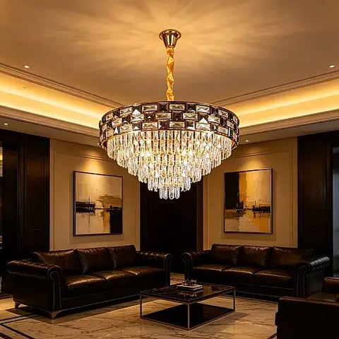 علاقي مودرن ذهبي E14*15