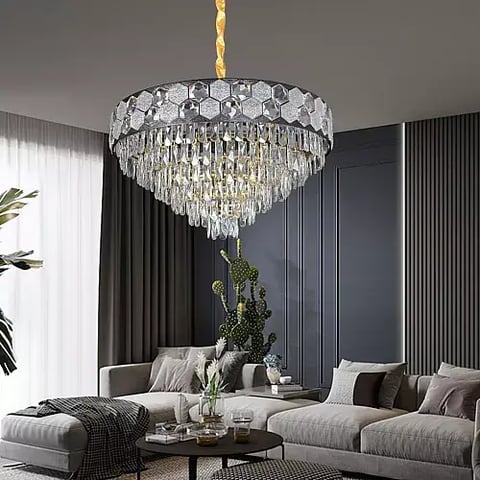 علاقي مودرن اسود+ذهبي E14*15
