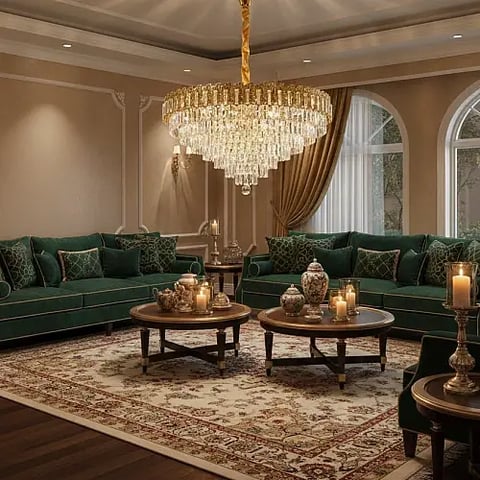 علاقي مودرن ذهبيE14*22