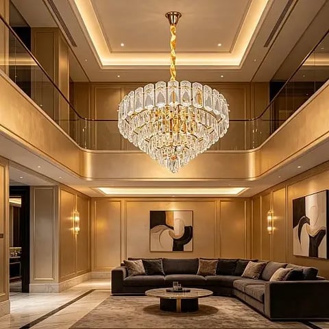 علاقي مودرن ذهبي E14*9