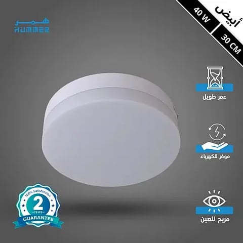 كشاف لطش ليد بنل لون الانارة ابيض 30 سم 40 واط