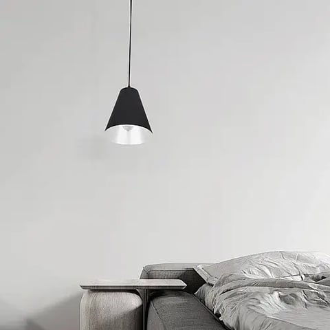 علاقي مودرن اسود مع ابيض E27*1L قطر 14 سم