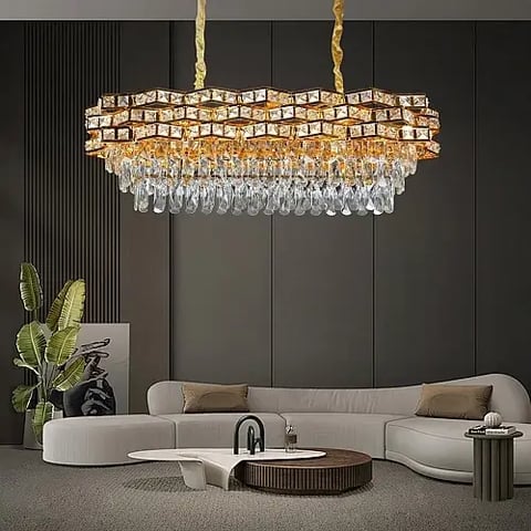 علاقي مودرن ذهبي E14*14 مقاس 1000*350 ملم