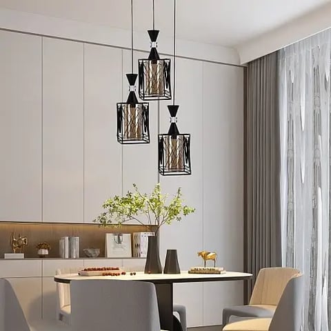 علاقي مودرن اسود E27*3