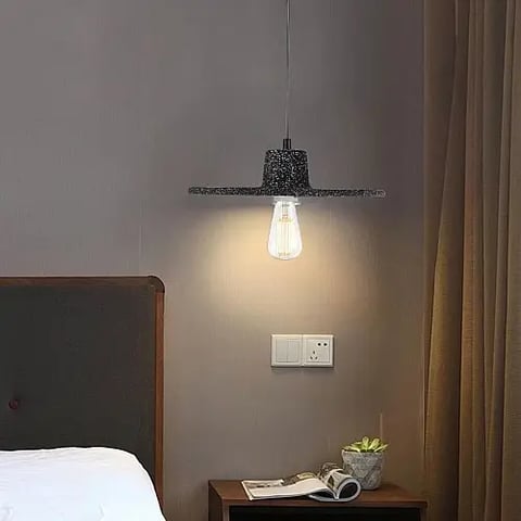 علاقي مودرن اسود E27*1L قطر 300 ملم