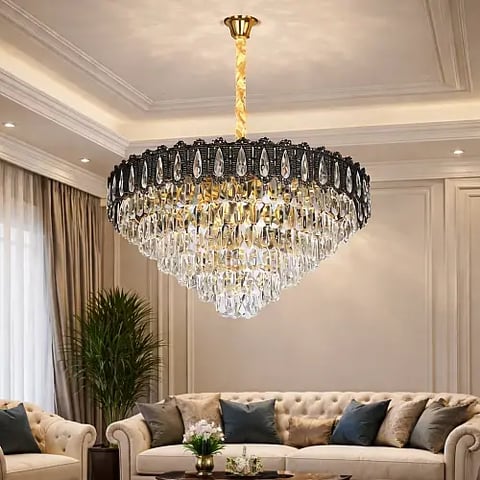 علاقي مودرن اسود+ ذهبي E14*15