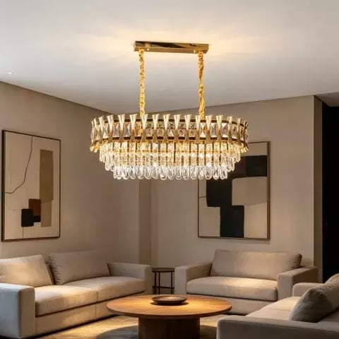 علاقي مودرن ذهبي E14*14 مقاس 1000*350 ملم