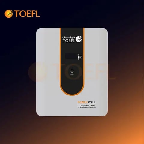 بطارية ليثيوم طاقة شمسية عمودي 51.2V / 100Ah / 5000W سمارت تحكم عن بعد