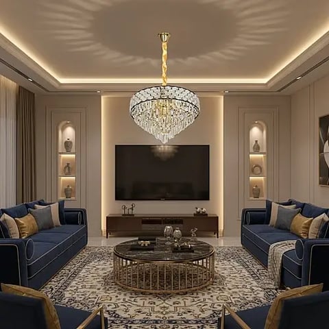 علاقي مودرن اسود + ذهبي E14*9