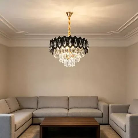 علاقي مودرن اسود+ ذهبي E14*5