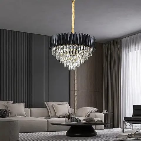علاقي مودرن اسود E14*9 مقاس 600 ملم