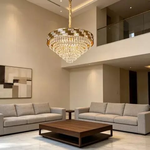 علاقي مودرن ذهبي E14*15 مقاس 800 ملم
