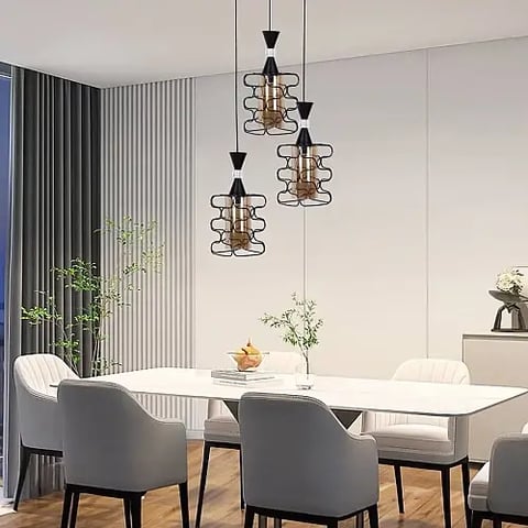 علاقي مودرن اسود E27*3