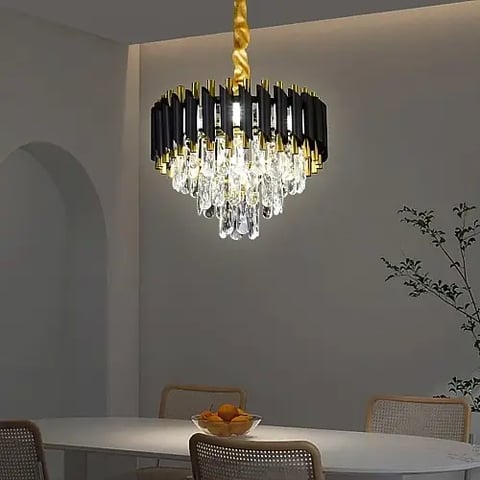 نجف اسود مع ذهبي E14 قطر 400 ملم