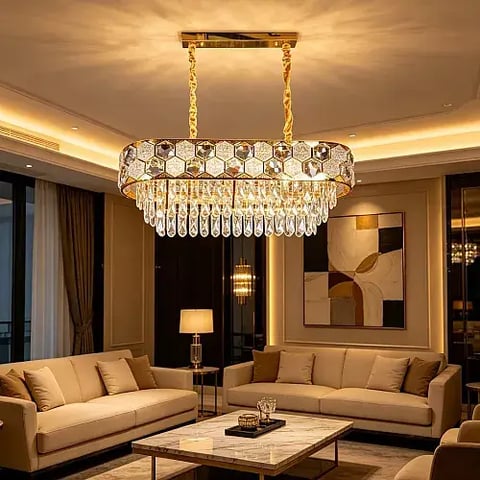علاقي مودرن ذهبي E14*10