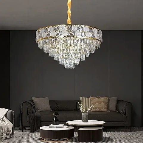 علاقي مودرن ذهبي E14*15