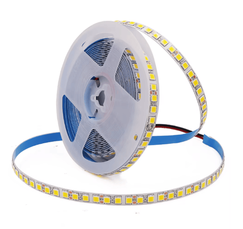 شريط 5 متر 240 لمبة 14 واط 12v لاصق 1 خط يحتاج الى محول كهربائي للتوصيل