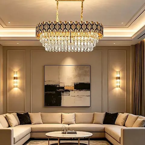 علاقي مودرن ذهبي E14*10
