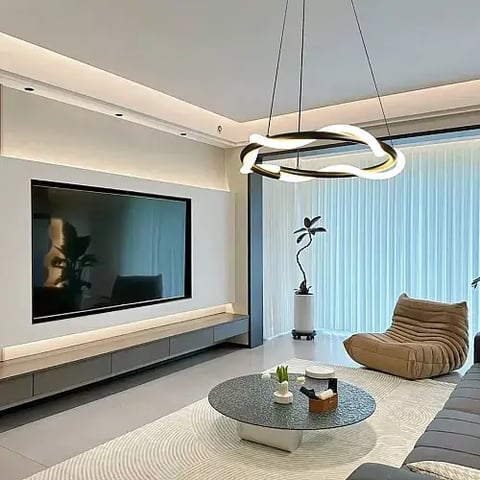 نجف مودرن اسود قطر 60 سم