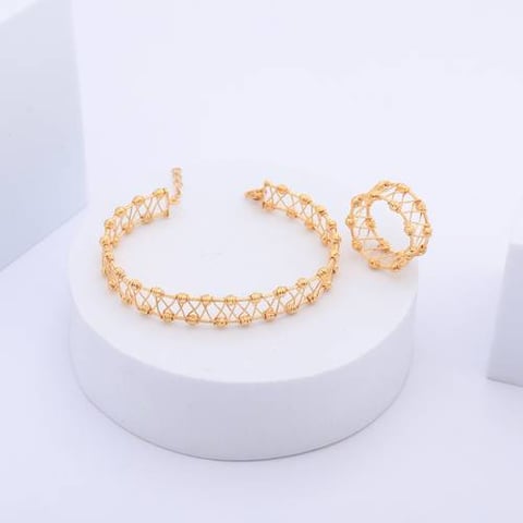 سوار وخاتم مميزين عيار21