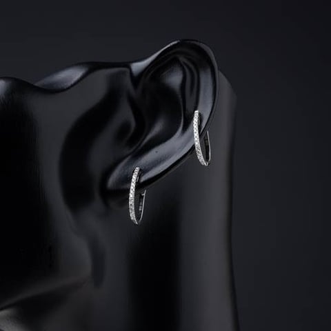 حلق الماس عيار 18