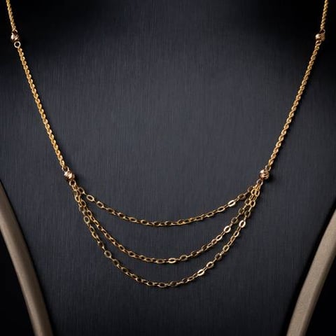 عقد ذهب عيار 21