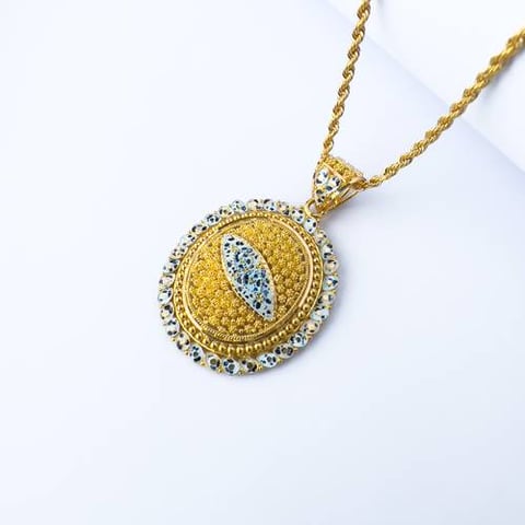 عقد ذهب عيار 21