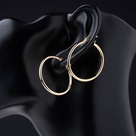حلق ذهب عيار 18