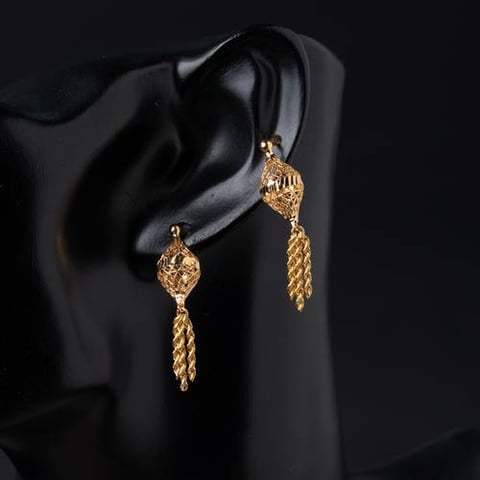 حلق ذهب عيار 21